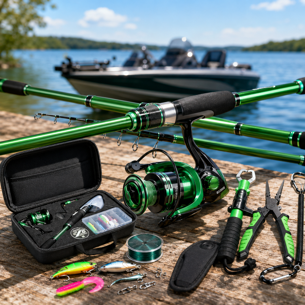 GhostWave™ Telescopic Fishing Rod & Reel Combo