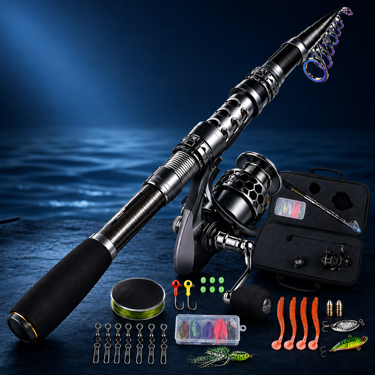 NomadCast™ Telescopic Fishing Rod & Reel Combo –